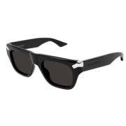 Alexander McQueen Stiliga Svarta Solglasögon Black, Unisex