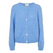 American Dreams Mjuk Alpacka Cardigan Himmelblå Blue, Dam