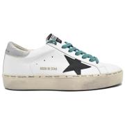 Golden Goose Vit Svart Silver Hi-Star Sneakers White, Herr