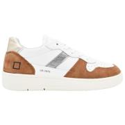 D.a.t.e. Vintage Court Sneakers White Platinum Multicolor, Dam