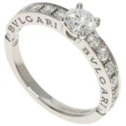 Bvlgari Vintage Pre-owned Platina ringar Gray, Dam