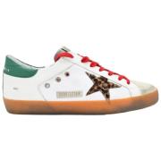 Golden Goose Leopard Gröna Sneakers White, Herr