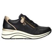 Remonte Stilfull Komfort Sneaker med Guld Accents Black, Dam