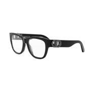 Dior Stiliga Glasögon för Modeentusiaster Black, Unisex