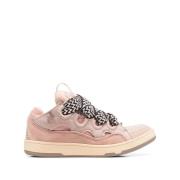 Lanvin Rosa Chunky Lace-Up Sneakers Pink, Herr