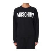 Moschino Svarta Tröjor för Män Black, Herr