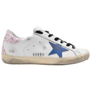 Golden Goose Vit Blå Stjärna Sneakers White, Dam