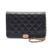 Chanel Vintage Pre-owned Laeder chanel-vskor Black, Dam