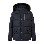 Moose Knuckles Ikonisk 3Q Marinblå Parka Jacka Blue, Herr