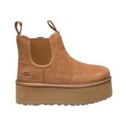 UGG Mocka Platform Chelsea Skor Brown, Dam