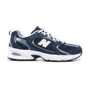 New Balance Blå Mesh Sneakers med Mocka Trim Blue, Herr