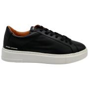 Crime London Svarta låga topp sneakers Black, Herr