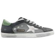 Golden Goose Superstar Black Green Sneakers Multicolor, Herr