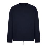 Emporio Armani Navy Blue Sweatshirt med Eagle Logo Blue, Herr