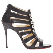 Christian Louboutin Pre-owned Pre-owned Laeder sandaler Black, Dam