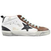 Golden Goose Midstar White Black Star Sneakers Multicolor, Herr