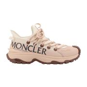 Moncler Ripstop Trail Sneakers med Vibram Sole Pink, Dam