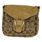 Coach Pre-owned Pre-owned Canvas axelremsvskor Beige, Dam