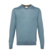 Paul Smith Turkosblå Crew Neck Sweater Blue, Herr