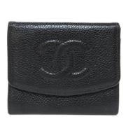 Chanel Vintage Pre-owned Laeder plnbcker Black, Dam