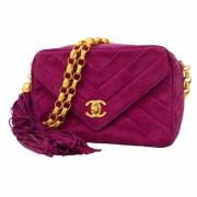 Chanel Vintage Pre-owned Mocka chanel-vskor Purple, Dam