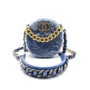 Chanel Vintage Pre-owned Canvas chanel-vskor Blue, Dam