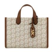 Michael Kors Canvas Gigi Handväska Beige, Dam