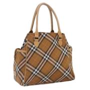 Burberry Vintage Pre-owned Nylon handvskor Brown, Dam