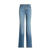 Ralph Lauren Wide Leg Jeans Blue, Dam