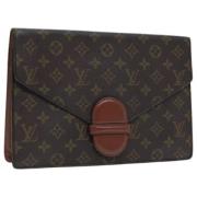 Louis Vuitton Vintage Pre-owned Canvas kuvertvskor Brown, Dam