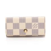 Louis Vuitton Vintage Pre-owned Laeder nyckelhllare White, Dam