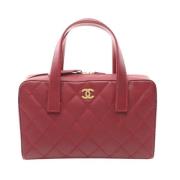 Chanel Vintage Pre-owned Laeder chanel-vskor Red, Dam