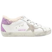 Golden Goose Präglad Foxing Sneakers Vit/Lavendel White, Dam