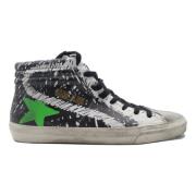 Golden Goose Svart Vit Fantasy Slide Sneakers Multicolor, Herr