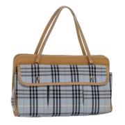 Burberry Vintage Pre-owned Canvas totevskor Blue, Dam