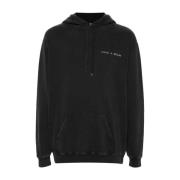 Maison Labiche Broderad Huvtröja Black, Herr