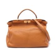 Fendi Vintage Pre-owned Laeder fendi-vskor Brown, Dam