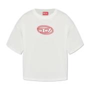 Diesel T-shirt T-Buxt-Crop-Od White, Dam