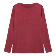 Elena Mirò Stilren Maglia Topp Red, Dam