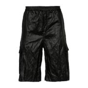 44 Label Group Svarta Shorts för Män Black, Herr