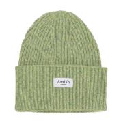 Amish Grön Elastisk Beanie Mössa Green, Unisex