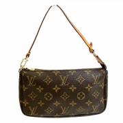 Louis Vuitton Vintage Pre-owned Canvas handvskor Brown, Dam