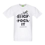 HUF Vit Herr Tee med Front Print White, Herr