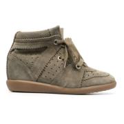 Isabel Marant Taupe Sneakers med Snörning Beige, Dam