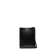 Jil Sander Tangle Läder Crossbody Väska Black, Dam