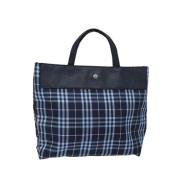 Burberry Vintage Pre-owned Nylon handvskor Blue, Dam