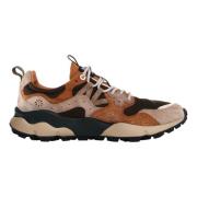 Barbour Brun Mocka Panel Sneakers Multicolor, Herr