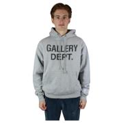 Gallery Dept. Center Logo Hoodie Heather Grey Gray, Herr