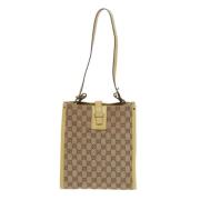 Gucci Vintage Pre-owned Canvas gucci-vskor Beige, Dam