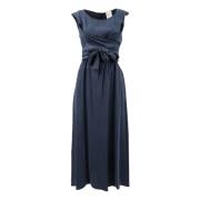 L'Autre Chose Elegant Maxi Klänning Blue, Dam